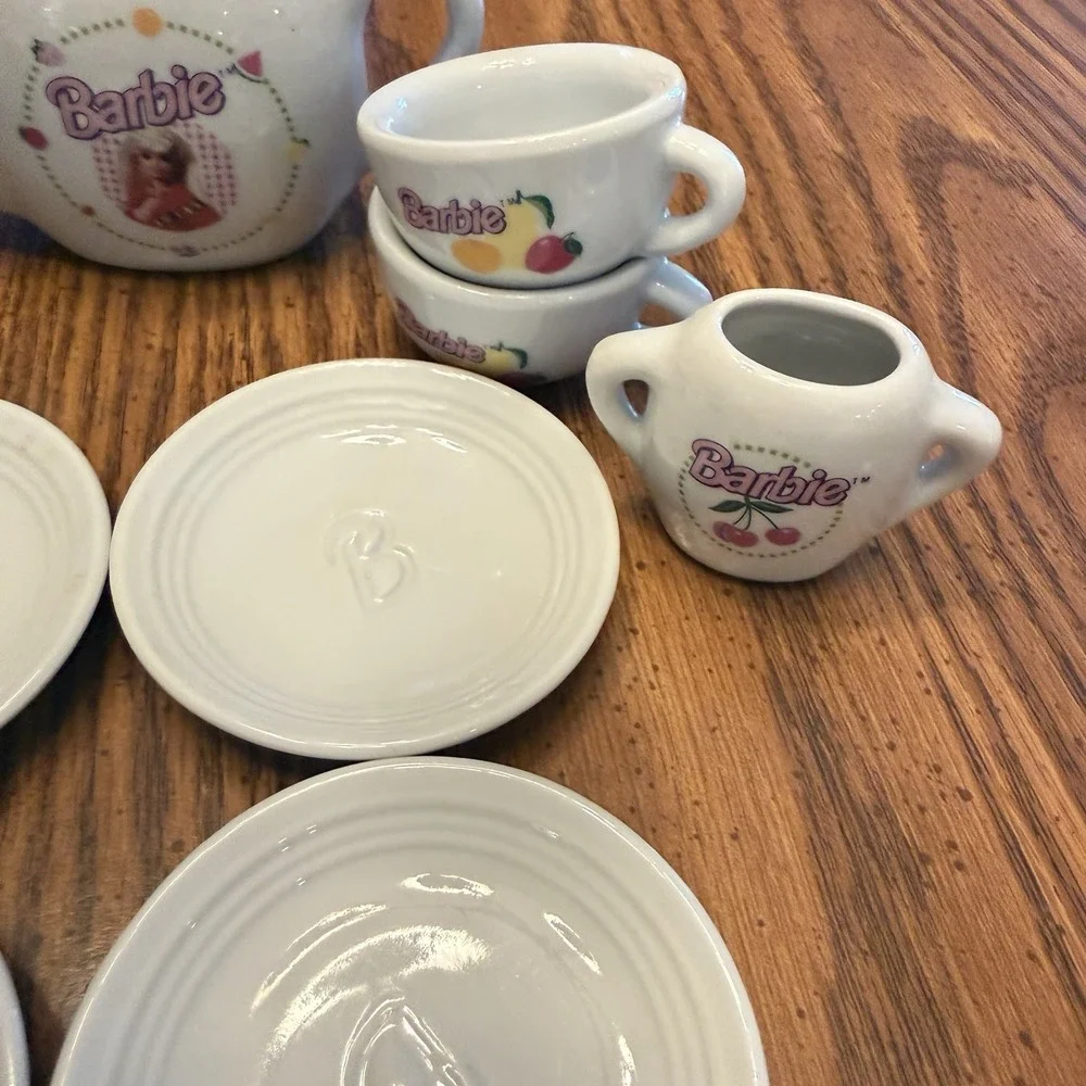 Barbie Mattel China Tea Party Porcelain Pieces Vintage‎ 1994